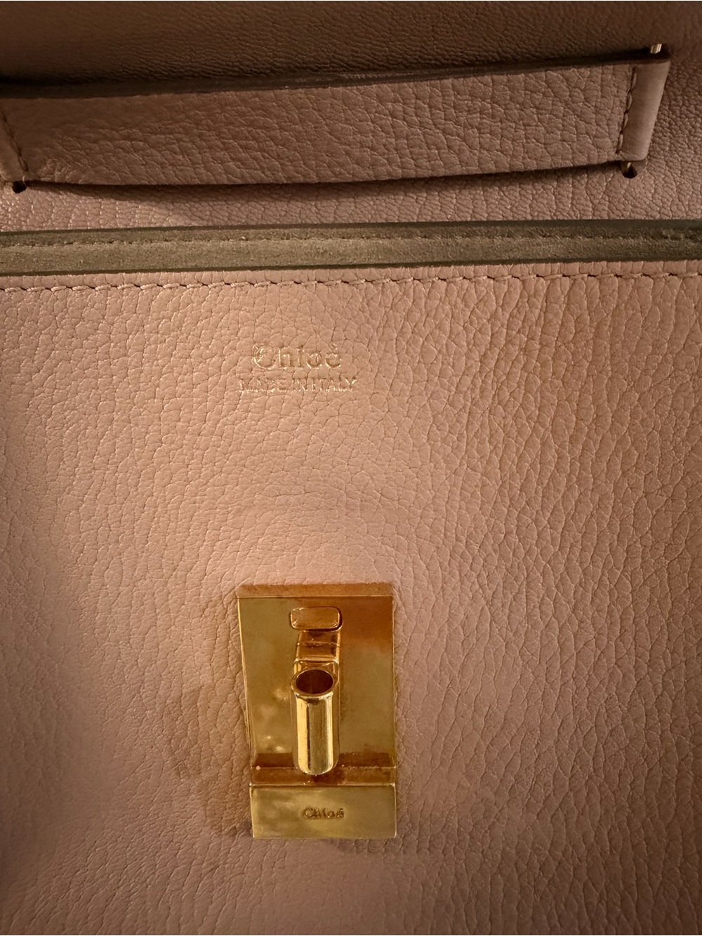 Chloe Small Drew Crossbody Bag in Nude Beige with Gold Hardware - Picture 4 of 7